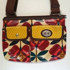 Fossil Vintage Floral Crossbody Bag, Shoulderbag,Front Pockets, Adjustab…